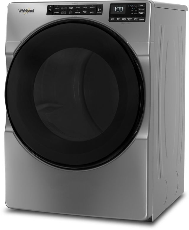Whirlpool® 7.4 Cu. Ft. Chrome Shadow Front Load Gas Dryer 2