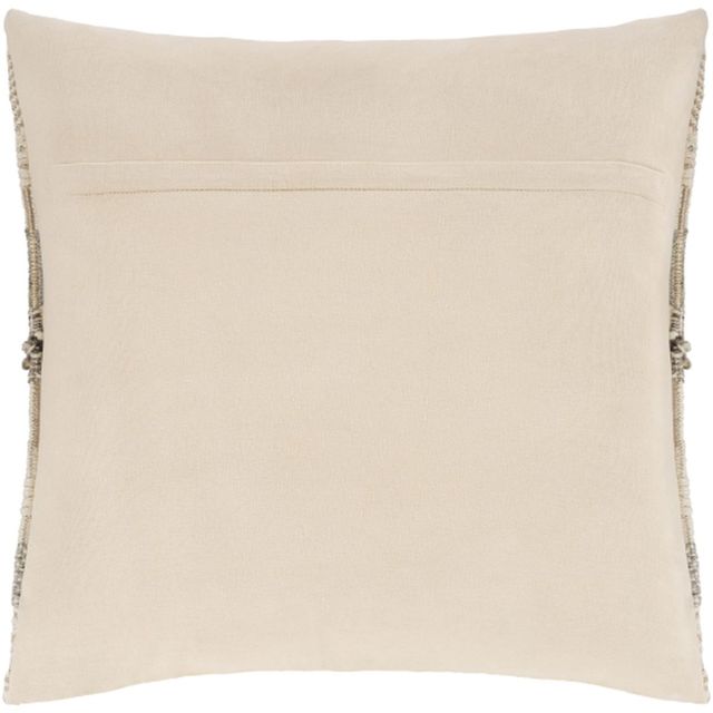Surya Lorens Medium Gray 20"x20" Pillow Shell with Down Insert-1