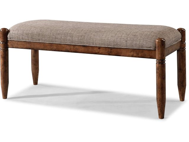 Klaussner® Southern Gray/Brown Pines Bench