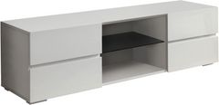 Coaster® Galvin Glossy White 4-Drawer TV Console