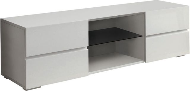 Coaster® Galvin Glossy White 4-Drawer TV Console-0