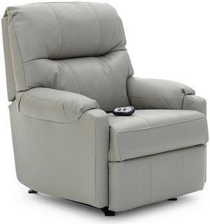 Best® Home Furnishings JoJo Dove Grey Leather Power Space Saver® Recliner