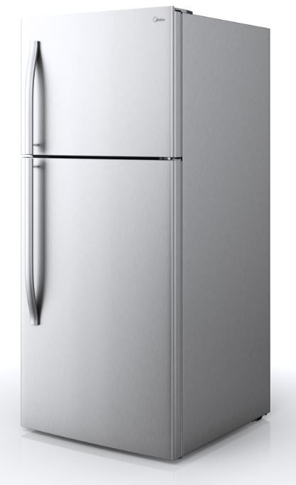Midea® 30 in. 18.0 Cu. Ft. Stainless Steel Top Freezer Refrigerator ...