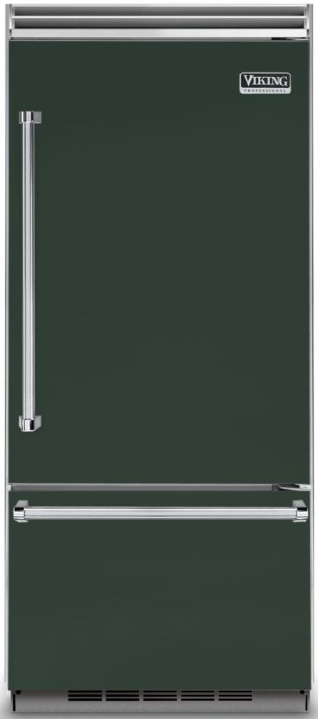 Viking® 5 Series 20.4 Cu. Ft. Blackforest Green Professional Built In Right Hinge Bottom Freezer Refrigerator