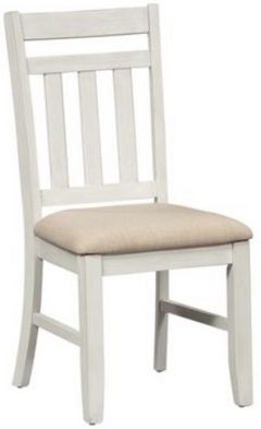 Liberty Summerville Soft White Wash Slat Back Side Chair