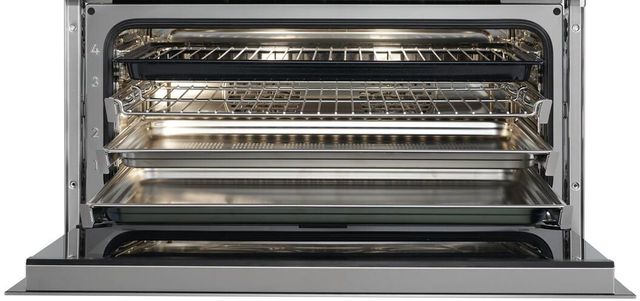 Wolf® M Series Contemporary 30" Stainless Steel Single Electric Wall Oven-1