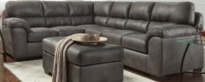 Affordable Furniture Sequoia 2-Piece Ash Sectional