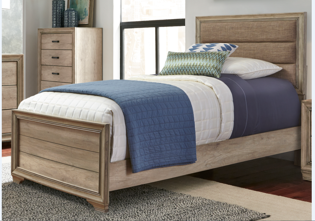 Liberty Furniture Sun Valley Bedroom Twin Upholstered Headboard and Footboard