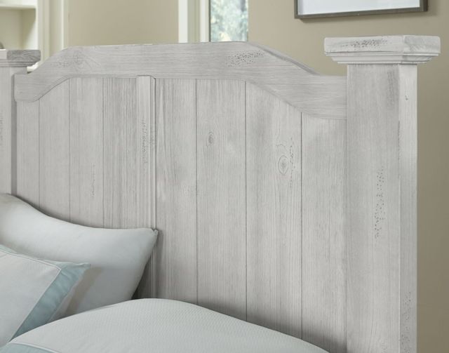 Vaughan-Basset Sawmill Alabaster Two Tone King Panel Bed 1
