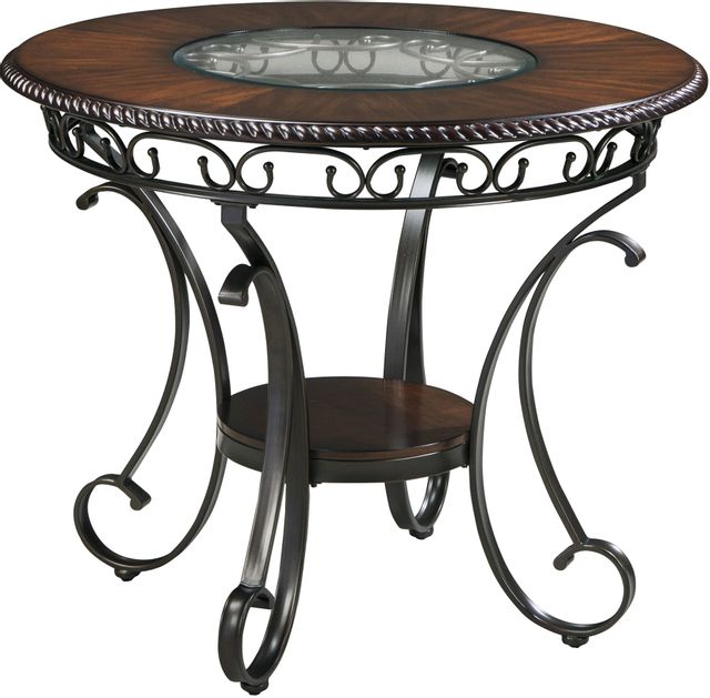 Signature Design by Ashley® Glambrey 5-Piece Dark Bronze/Dark Cherry Dining Table Set-1