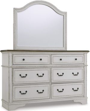 Signature Design by Ashley® Brollyn Chipped White Dresser and Mirror