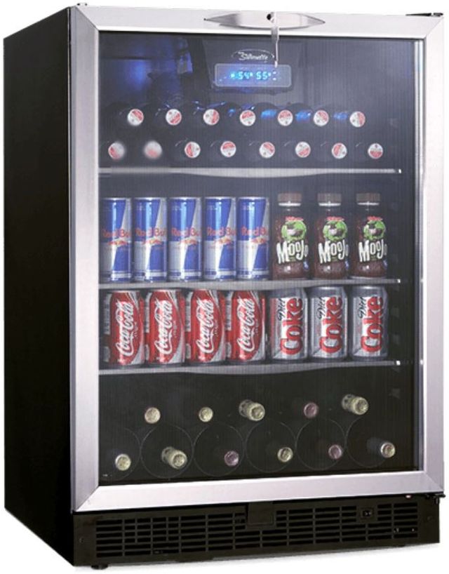 Silhouette® Ricotta 5.3 Cu. Ft. Stainless Steel Beverage Center