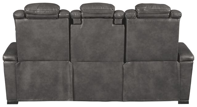 Signature Design by Ashley® Turbulance Quarry Power Reclining Sofa with Adjustable Headrest 2