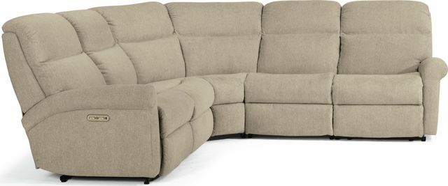 Flexsteel Davis 2902-601H Casual Power Reclining Loveseat with Cupholder  Storage Console and Power Headrests, Furniture and ApplianceMart