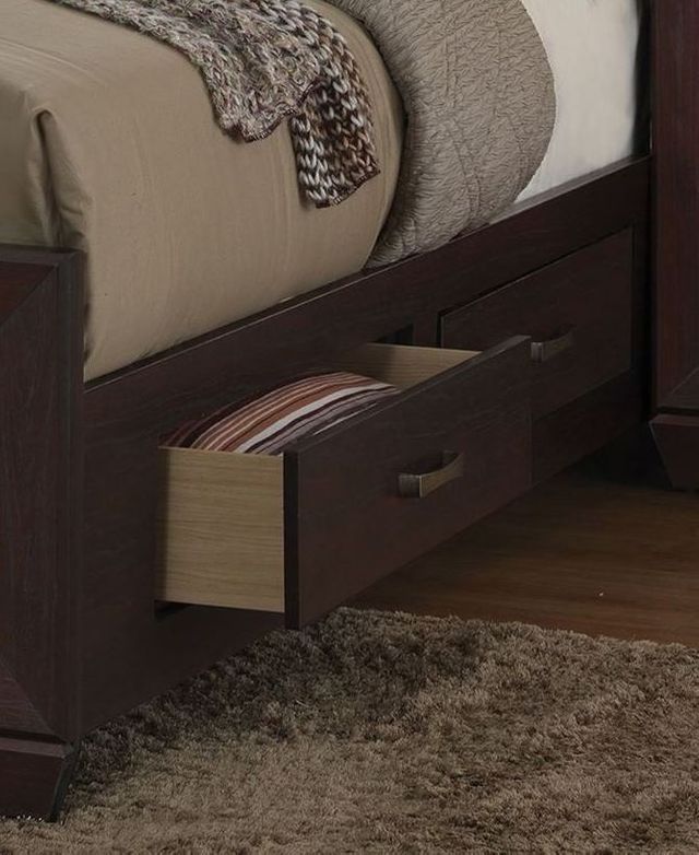 Coaster® Kauffman Dark Cocoa California King Storage Bed-3