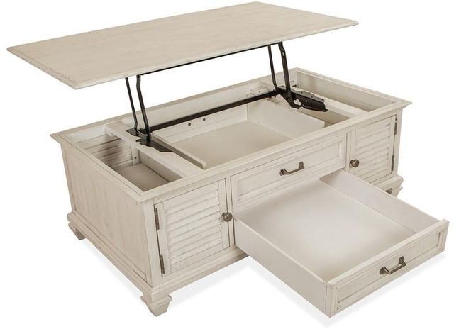 Magnussen Home® Newport Lift Top Storage Cocktail Table with Casters 1