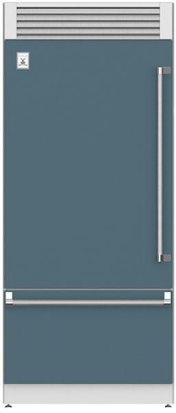 Hestan® KRP Series 18.5 Cu. Ft. Pacific Fog Pro Style Top Compressor Refrigerator 0