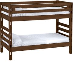 Crate Designs™ Furniture Brindle Twin/Twin Ladder End Bunk Bed