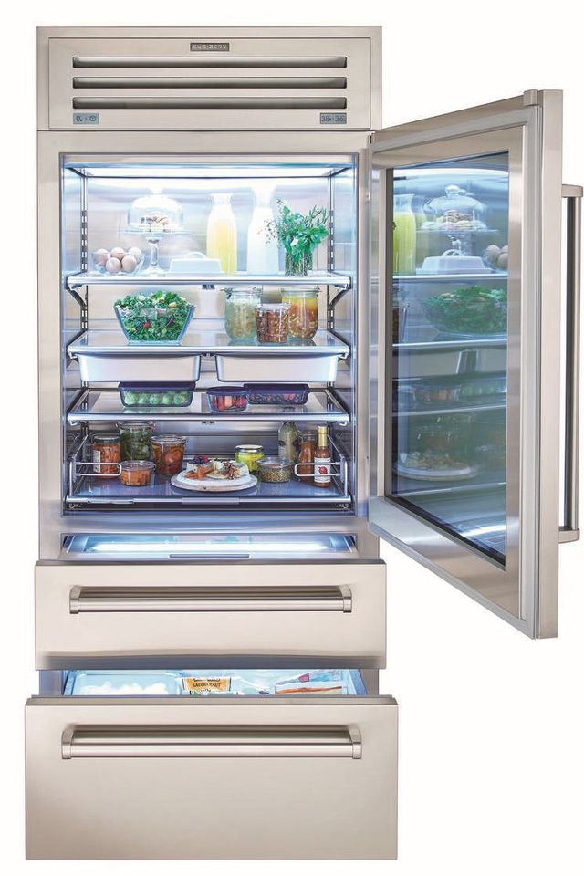 Sub-Zero® PRO Series 22.7 Cu. Ft. Stainless Steel Bottom Freezer Refrigerator 2