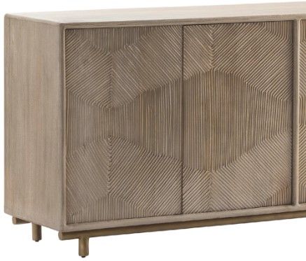 Crestview Collection Bengal Manor White Wash Sideboard-1