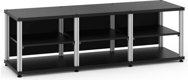 Salamander Designs® Synergy Triple 20 AV Cabinet-Black/Aluminum