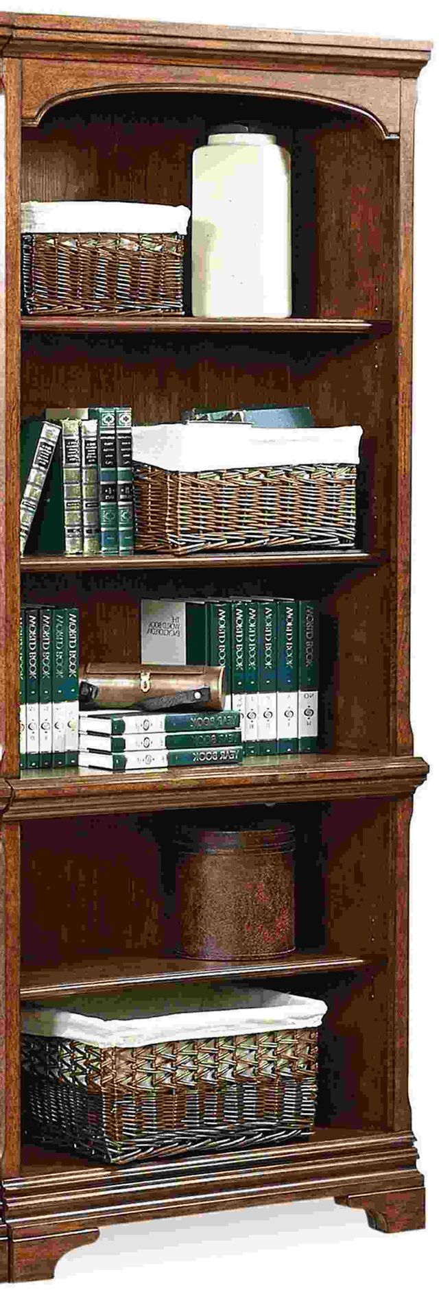 Aspenhome® Hawthorne Carmel Brown Open Bookcase-1