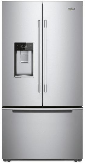 Whirlpool® 24 Cu. Ft. Smart Counter Depth French Door Refrigerator-Fingerprint Resistant Stainless Steel 0