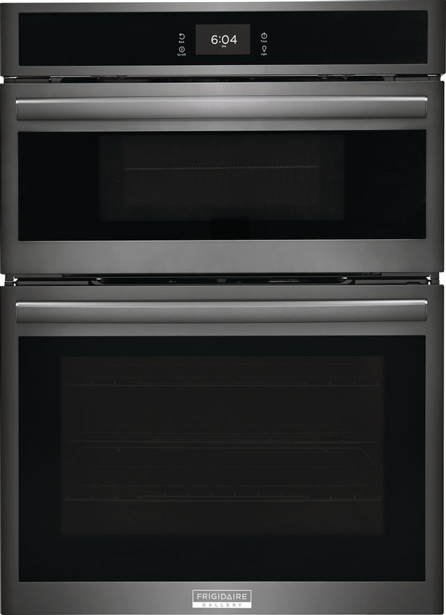 Frigidaire Gallery® 30" Smudge-Proof® Black Stainless Steel Oven/Microwave Combo Electric Wall Oven 0