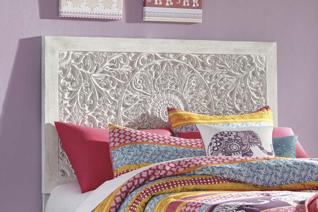 Tête de lit complète double double Paxberry, blanc, Signature Design by Ashley® 3