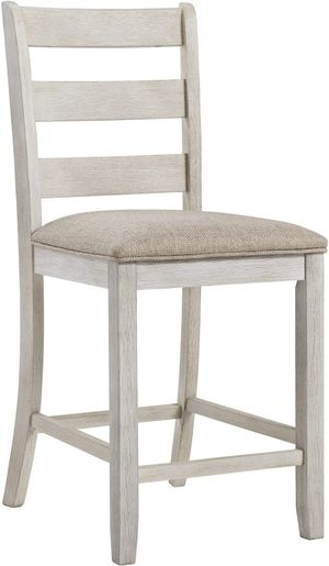 Signature Design by Ashley® Skempton White/Light Brown 41" Counter Height Bar Stool