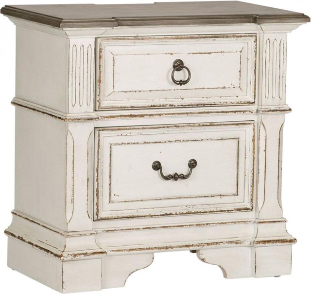 Liberty Furniture Abbey Park Antique White Nightstand-0