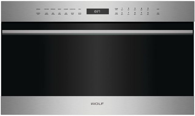 Wolf® E Series 30" Stainless Steel Transitional Electric Speed Oven-0