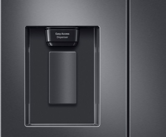 Samsung 22.1 Cu. Ft. Fingerprint Resistant Black Stainless Steel French Door Refrigerator 9