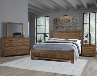 Vaughan-Bassett Dovetail 4-Piece Natural King Bed Set