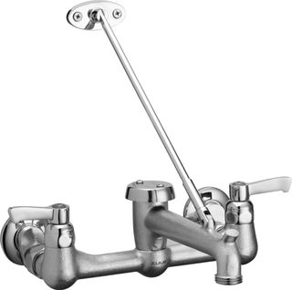 Elkay® Rough Chrome Commercial Service/Utility Wall Mount Faucet