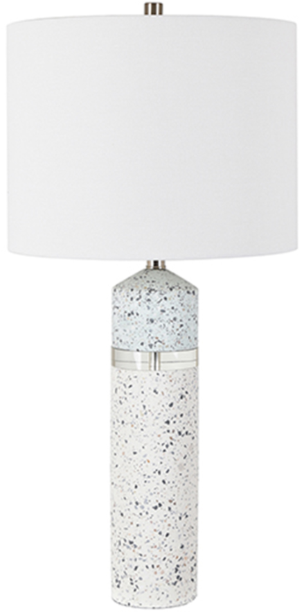 Crestview Collection Hollis White Concrete Table Lamp-0
