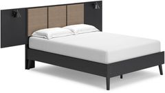 Signature Design by Ashley® Charlang Two-Tone Full Panel Bed with 2 Extensions