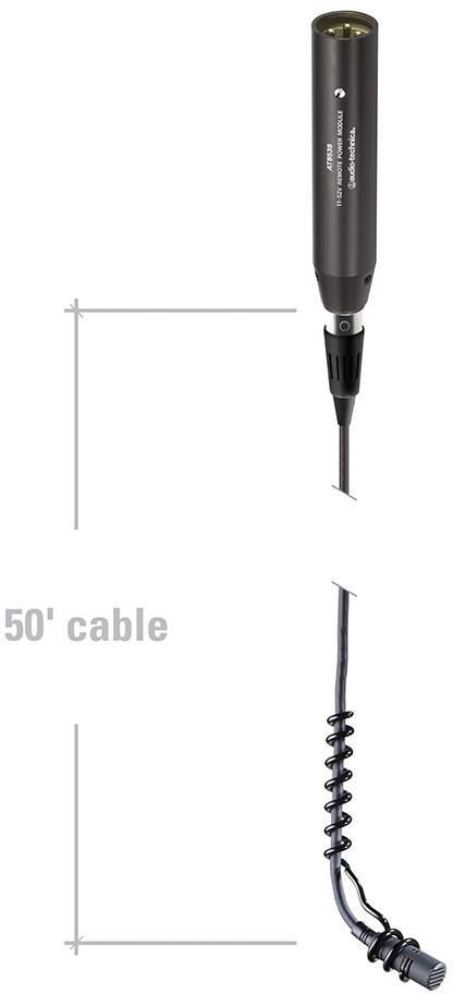 Audio-Technica® ES933C Cardioid Condenser Hanging Microphone 0