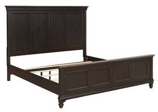 Liberty Allyson Park Wirebrushed Black Forest King Panel Bed