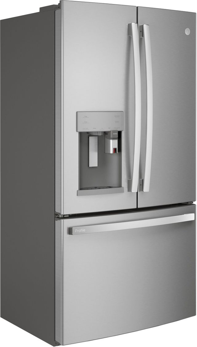 GE Profile™ 27.7 Cu. Ft. Fingerprint Resistant Stainless Steel French Door Refrigerator-PFE28PYNFS-1
