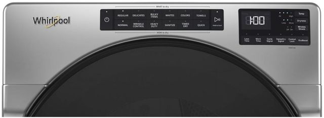 Whirlpool® 7.4 Cu. Ft. Chrome Shadow Front Load Gas Dryer -3