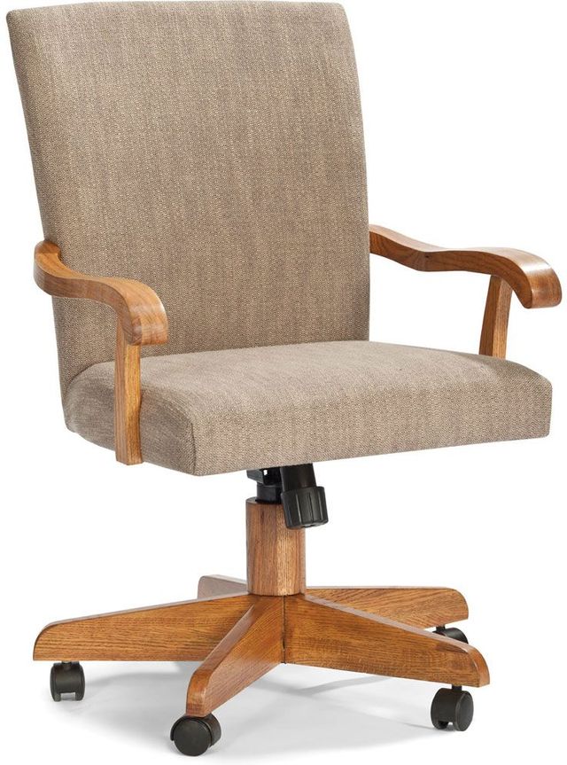 Intercon Saratoga Chestnut Tilt Swivel Game Chair
