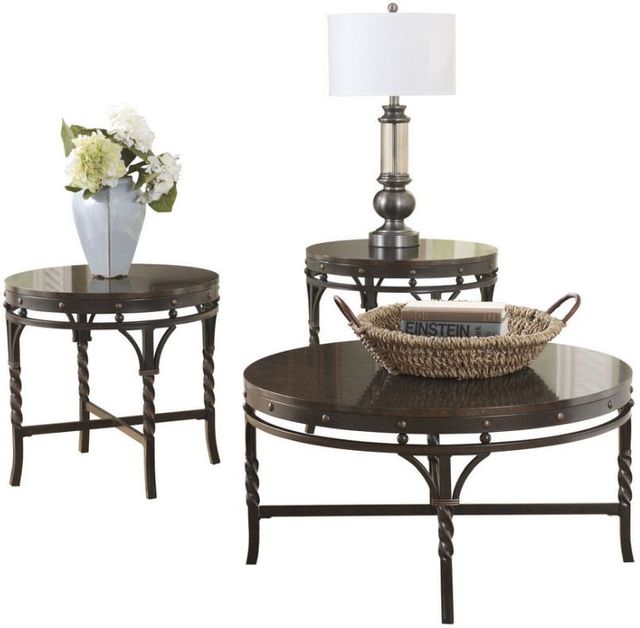 Signature Design by Ashley® Brindleton 3 Piece Brown Occasional Table Set