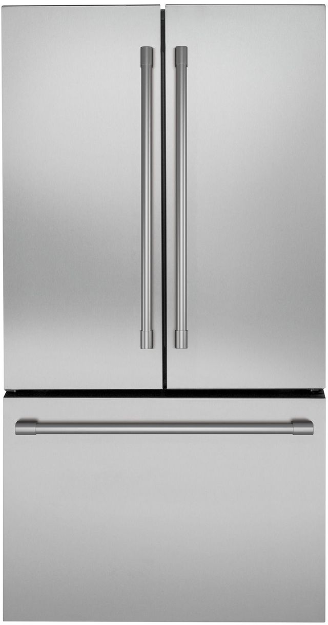 Monogram Statement 23.1 Cu. Ft. Stainless Steel Counter Depth French Door Refrigerator-ZWE23PSNSS-0