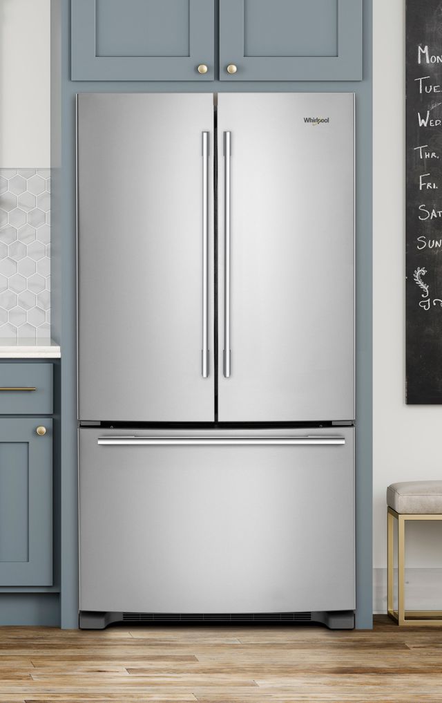 Whirlpool® 22.1 Cu. Ft. French Door Refrigerator-Fingerprint Resistant Stainless Steel-1