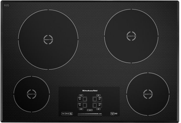 Table de cuisson à induction KitchenAid® de 30 po - Acier inoxydable 1