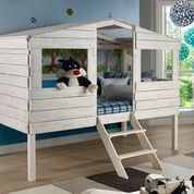 Donco Kids Tree House Rustic Sand Loft Bed-1