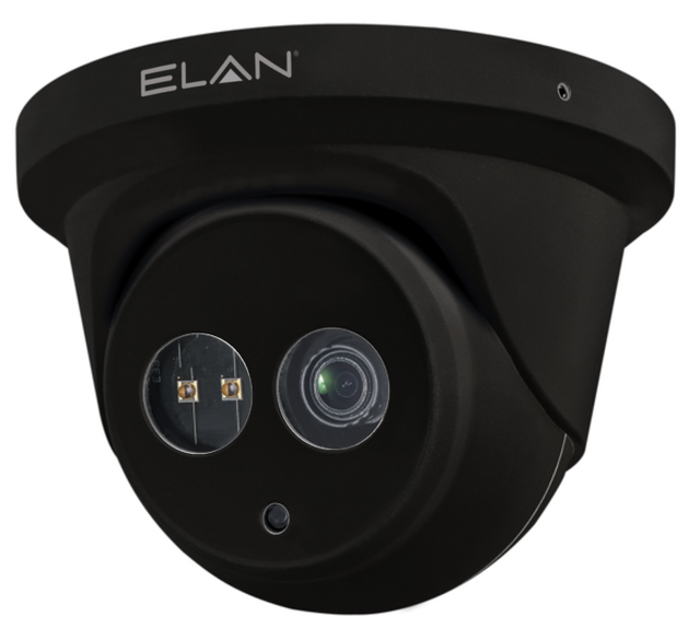 ELAN® Black Surveillance IP Motorized Autofocus 4MP Outdoor Turret Camera with IR 0