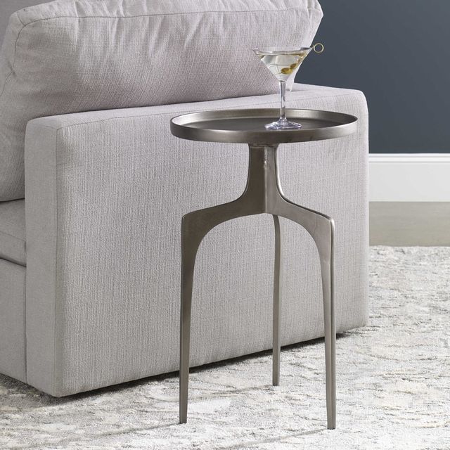 Uttermost® Kenna Nickel Accent Table-1