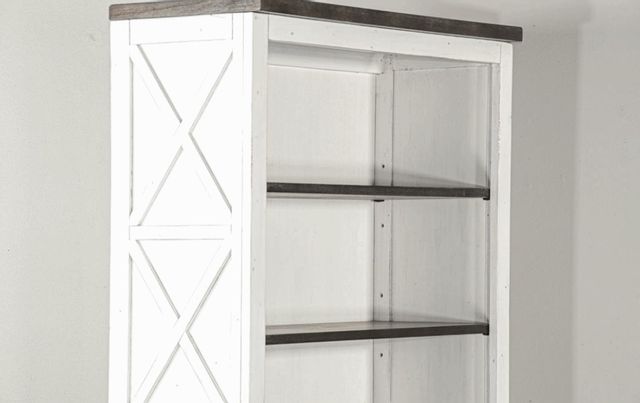 Sunny Designs European Cottage/Charcoal Gray Bookcase 4
